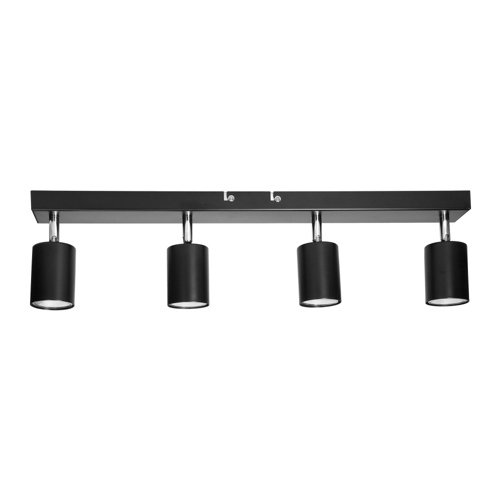DOA wall and ceiling light, power max. 4x7W, GU10, IP20, black